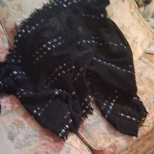 Elegant Black and White Women's Scarf